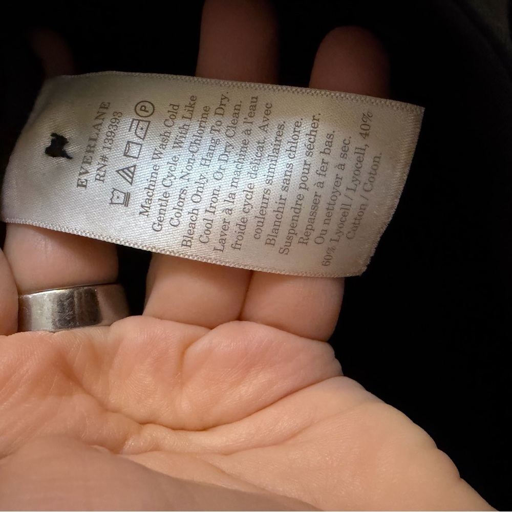 Everlane Black Trouser Pants size 0 Short - Picture 7 of 8